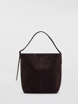 John Lewis Mango Suede Bucket Bag, Brown- Buy online at McGrocer