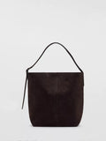 Mango suede bucket bag in brown - British product