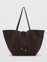 John Lewis Mango Leather Tote Bag, Chocolate- Buy online at McGrocer
