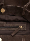 Mango leather tote bag chocolate (British brand)
