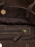 Mango leather tote bag chocolate (British brand)