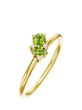 DPT Antwerp peridot diamond cluster ring - British product