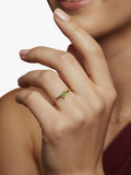 DPT Antwerp peridot diamond cluster ring - British product
