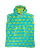 John Lewis Frugi Kids Havana Cotton Sun Hooded Towel Blue Multi- Buy online at McGrocer
