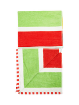 John Lewis Frugi Kids' Lagoon Cotton Stripe Towel Multi- Buy online at McGrocer
