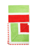Frugi Kids' Cotton Stripe Towel Multi, imported from the UK