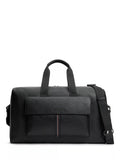 Tommy Hilfiger pebble grain flap pocket duffel bag black - British product