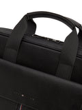Tommy Hilfiger laptop bag black pebble grain - British product