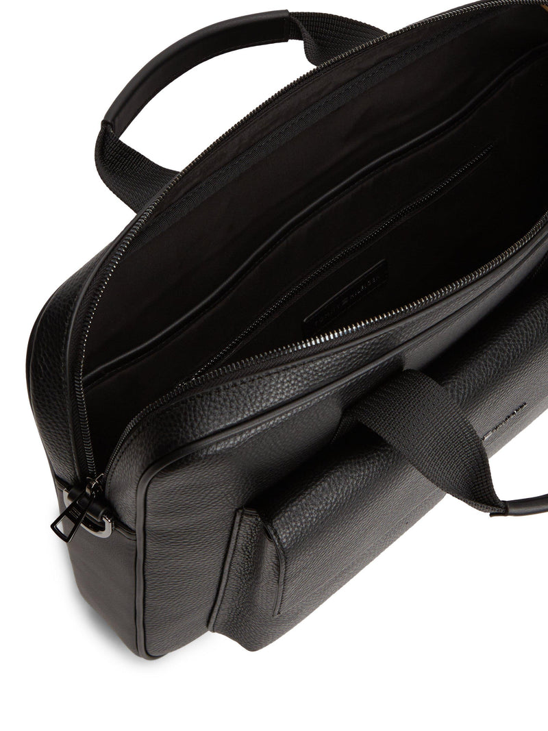 Tommy Hilfiger laptop bag black pebble grain - British product