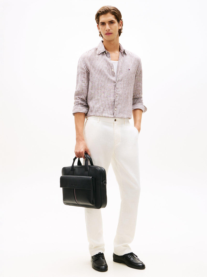 Tommy Hilfiger laptop bag black pebble grain - British product