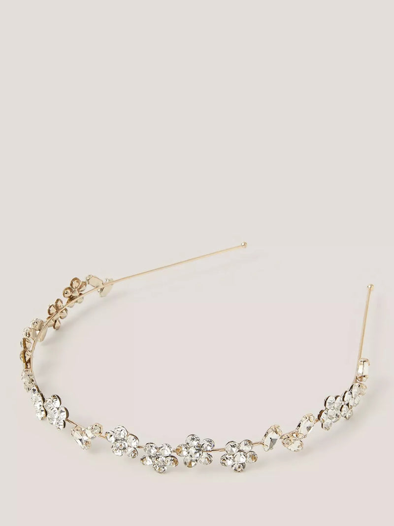 Monsoon kids jewel flower headband gold, imported from the UK