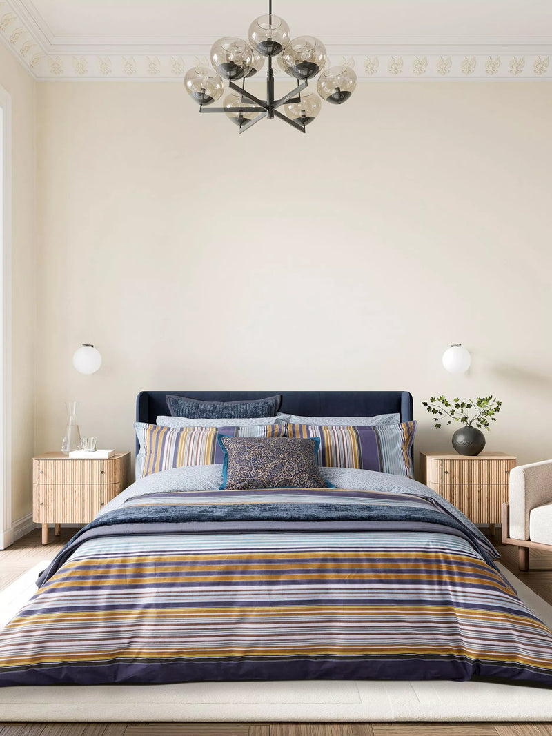 Bedeck of Belfast Aldin double duvet cover set in celadon (British brand)