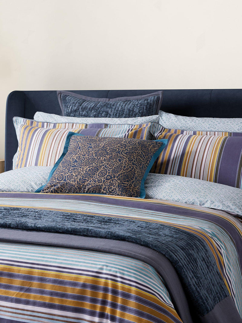 Bedeck of Belfast Aldin double duvet cover set in celadon (British brand)