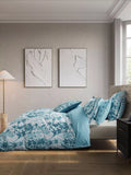 Bedeck of Belfast Meiko duvet cover set teal silver (British brand)