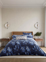 John Lewis Bedeck of Belfast Nahla Duvet Cover Set Blue Navy Double- Buy online at McGrocer