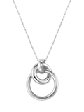 Orelia silver plated interlocking circle pendant necklace 45cm - British product