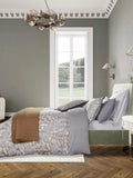 Bedeck of Belfast duvet cover set charcoal tan double, imported from the UK