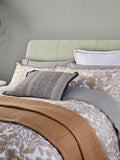 Bedeck of Belfast duvet cover set charcoal tan double, imported from the UK