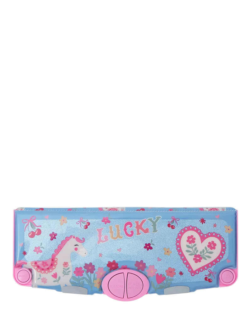 Angels by Accessorize pop-out pencil case blue multi - British product