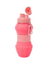 John Lewis Angels by Accessorize Collapsible Strawberry Water Bottle Pink 600ml- Buy online at McGrocer
