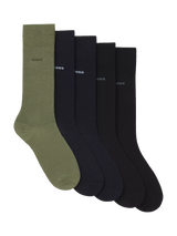 John Lewis HUGO BOSS Cotton Blend Socks, Pack of 5, Multi- Buy online at McGrocer