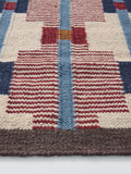 John Lewis Calado geometric rug in burnt umber - British product
