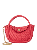 Dune London micro bag in pink with woven texture (British brand)