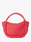 Dune London micro bag in pink with woven texture (British brand)