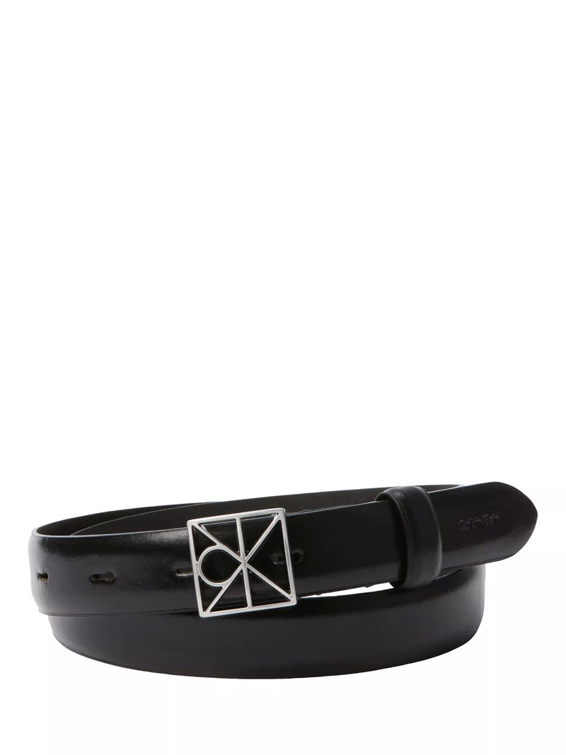 Calvin Klein emblem buckle belt black nickel imported from the UK