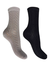 John Lewis Charnos Pelerine & Rib Ankle Socks Pack of 2- Buy online at McGrocer