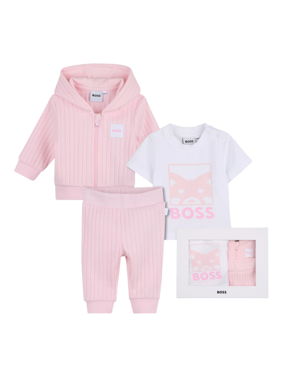 John Lewis HUGO BOSS Baby 3 Piece Outfit Set Festival Bloom- Buy online at McGrocer