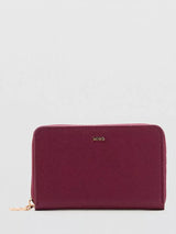 John Lewis Mango Zip Around Purse, Bordeaux- Buy online at McGrocer