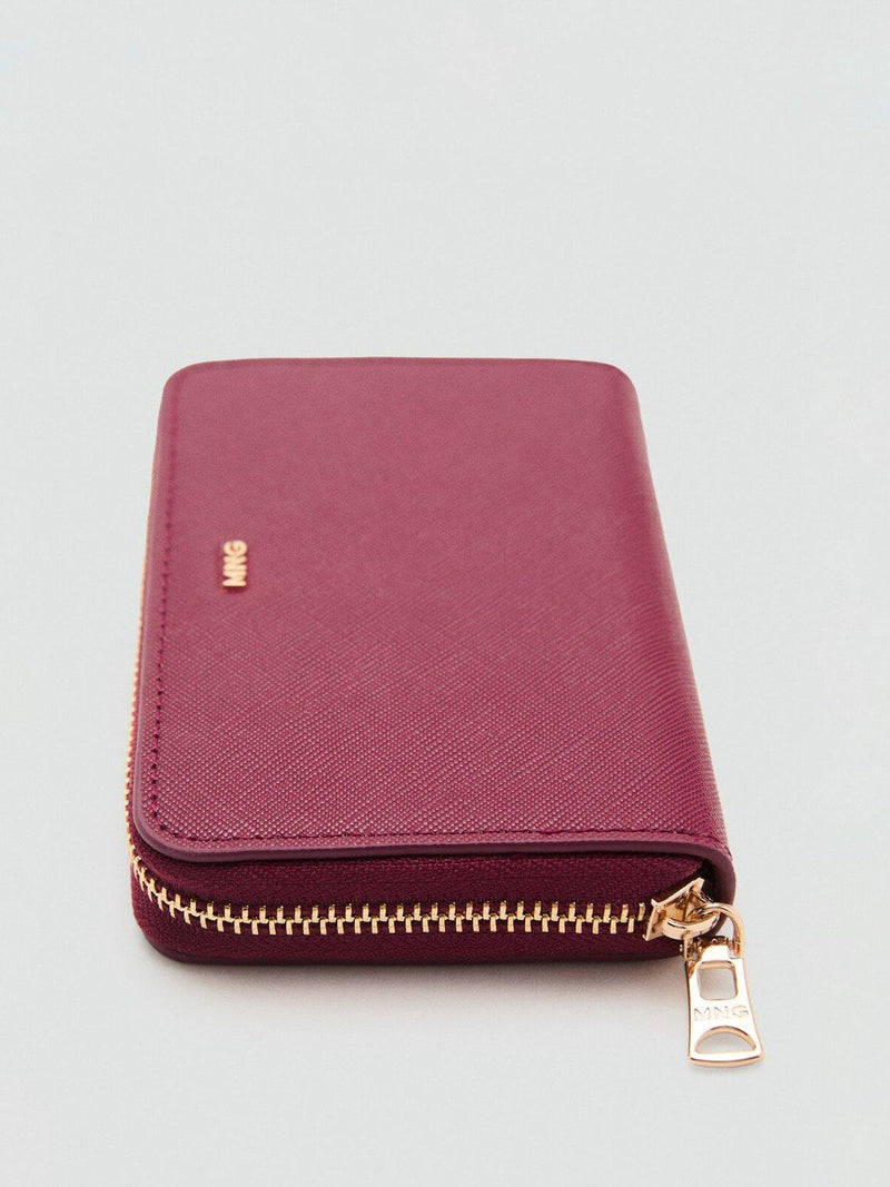 Mango zip around purse Bordeaux (British brand)