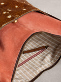White Stuff Sophia suede crossbody bag brown pink - British product