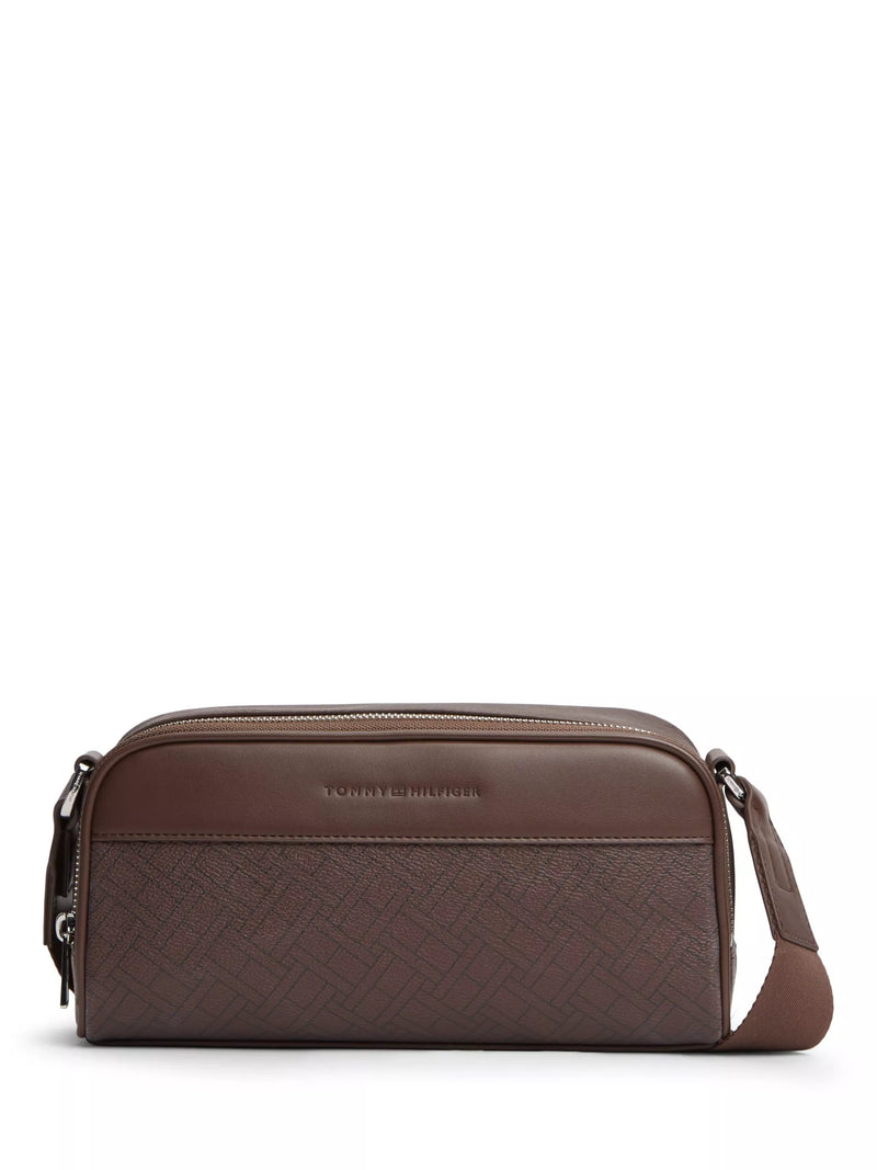 Tommy Hilfiger camera bag coffee bean textured embossed - British product