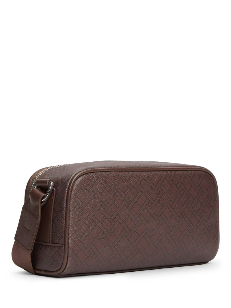 Tommy Hilfiger camera bag coffee bean textured embossed - British product