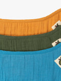 Little Green Radicals baby cotton bib set pack of 3 multi, UK version