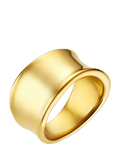 Orelia gold waterproof statement ring UK medium (British brand)