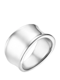 Orelia Waterproof LUXE Statement Molten Ring Gold Stainless Steel Band Ring UK Size Medium