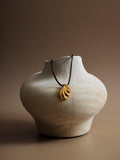 Orelia waterproof shell pendant necklace brown gold, imported from the UK