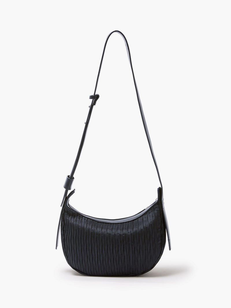 French Connection navy plisse crossbody bag, UK version