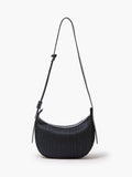 French Connection navy plisse crossbody bag, UK version