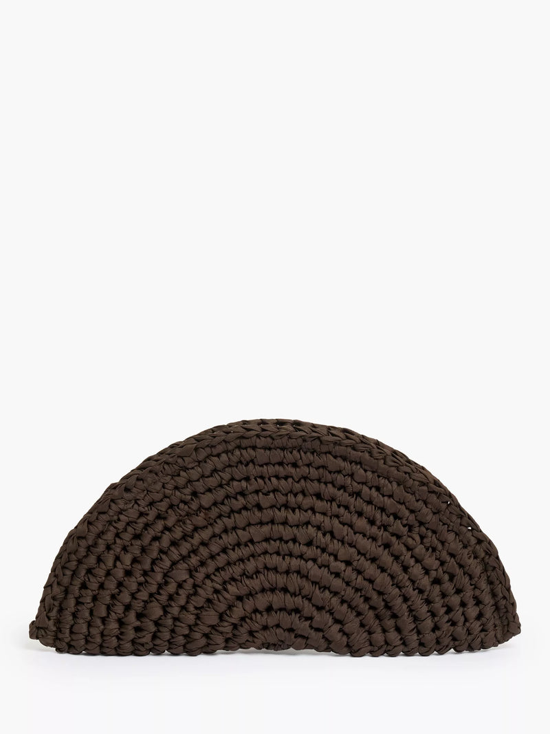 French Connection ribbon crochet clutch bag 18cm width - British product