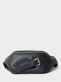 Crew Clothing leather belt bag black, UK version