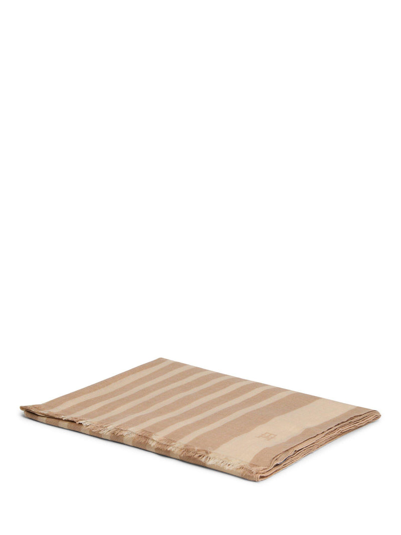 Tommy Hilfiger Elevated Logo Scarf natural beige - British product