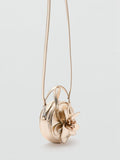 Mango kids floral appliqué evening bag gold - British product