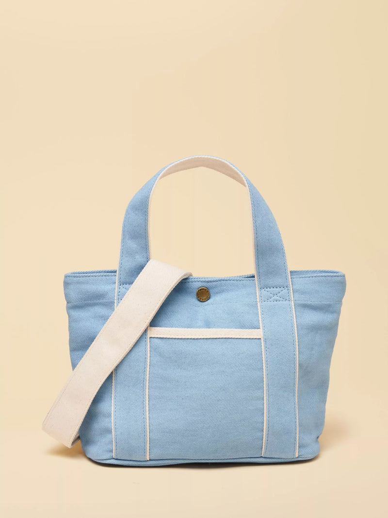 Joules canvas tote bag blue, imported from the UK