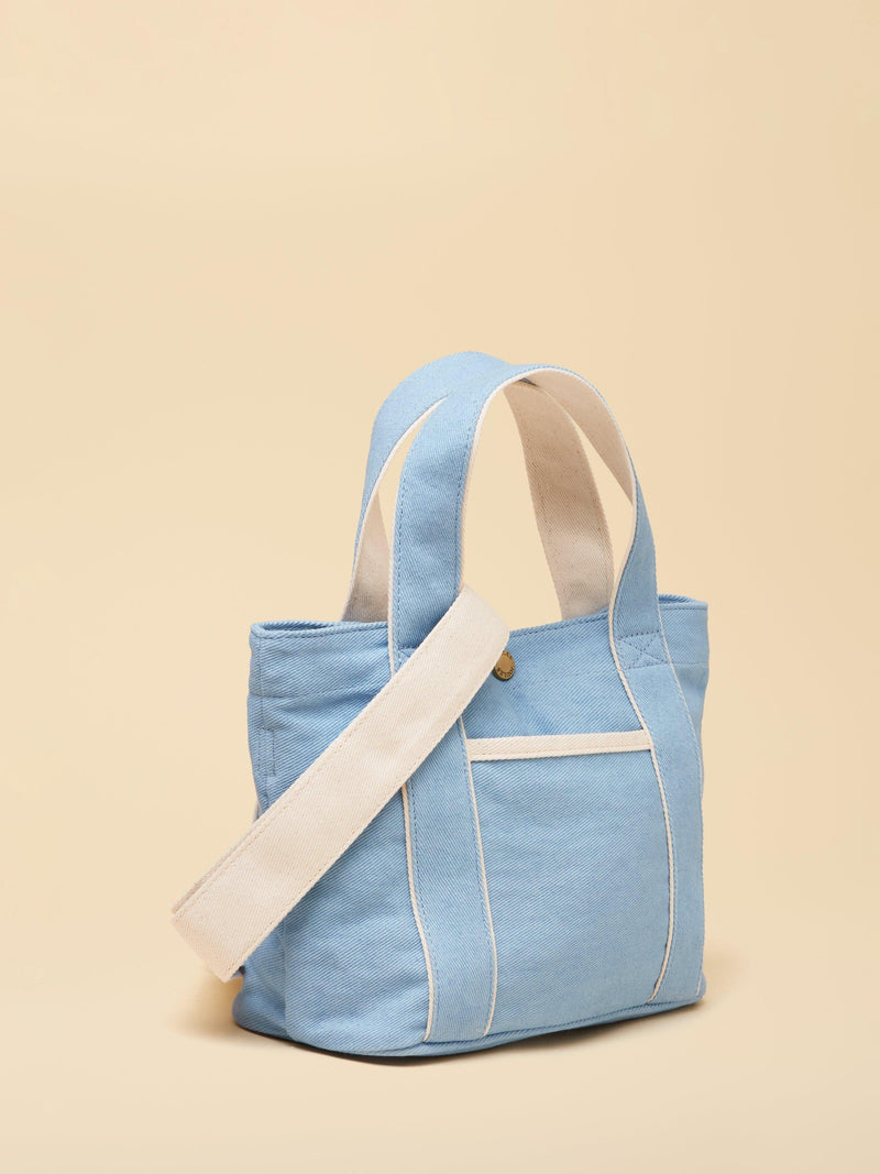 Joules canvas tote bag blue, imported from the UK