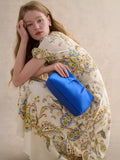 Hobbs Clifton satin clutch bag Azure, UK version