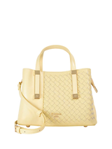 John Lewis Dune London Dinkydorry Textured Tote Bag Lemon- Buy online at McGrocer